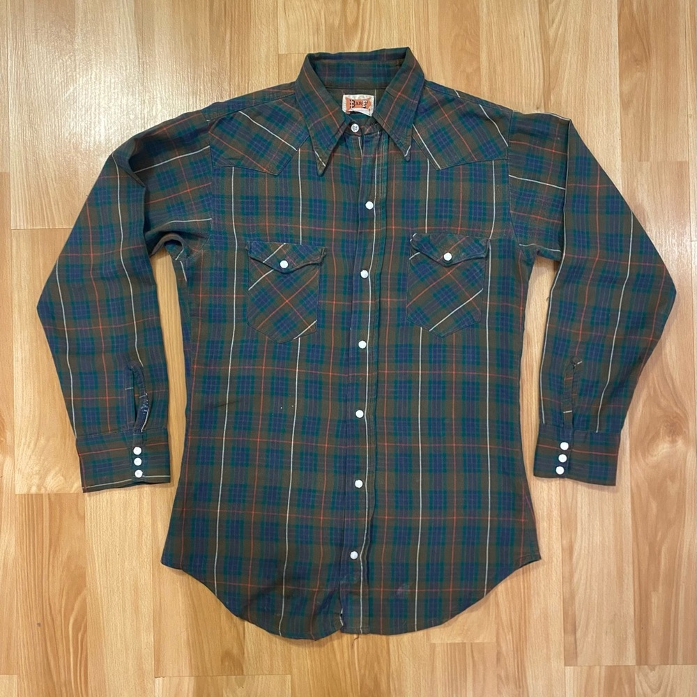 Bar-F Vintage Plaid Flannel Button Down